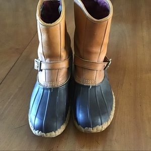 L.L. Bean Slip on Boots Lined